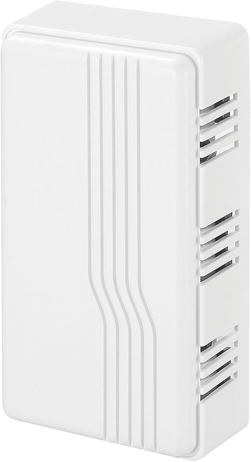 Heath Zenith Wired Mechanical Doorbell Chime, White, 2 Melodies 85 dB For Homes