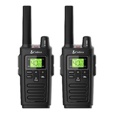 Cobra RX385 Two-Way Radios Pair Rugged and Water Resistant Walkie Talkies