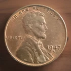 1947-S RB BU Lincoln Wheat Cent 1 Cent 1c Actual Coin FAST S&H 1285