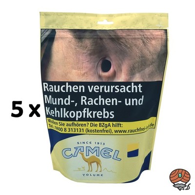 Camel Yellow Stopftabak / Volumentabak Beutel 5x 91g