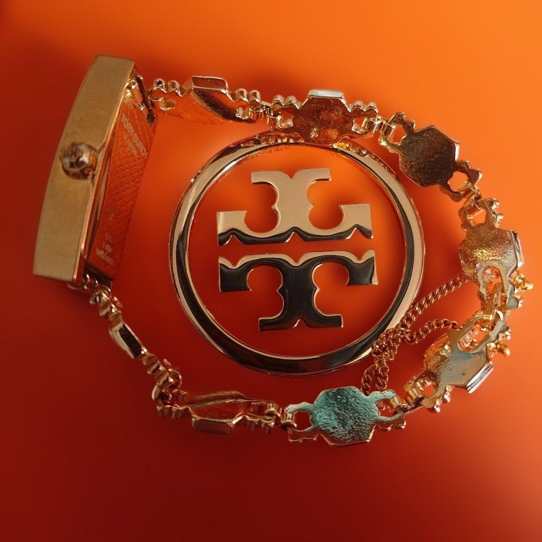 Tory Burch Rectango Gold Ladies Watch Automatic 34mm Water-Resist Used thumbnail 7