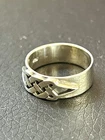 NEW Vintage Celtic Knotwork Sterling Silver Band 925  Ring size 9