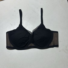 Honeylove Crossover Bra Large Black Runway Wireless Padded Comfort Bra