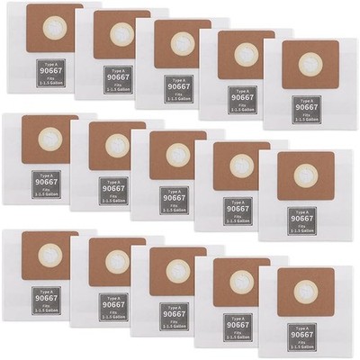 90667 Micro Shop Vac Bags Filter Bags, For Shop-Vac 1-1.5 Gallon Wet/Dry Vacuums