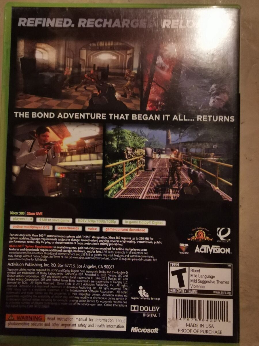 GoldenEye 007: Reloaded (Microsoft Xbox 360, 2011) 47875842212