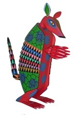 ¡REBAJADO! Alebrije Armadillo Mexicano Oaxaca Cirilo Ríos Crossroads Feria