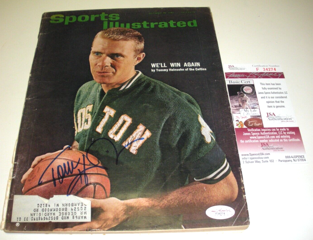 TOM HEINSOHN BOSTON CELTICS HOF LAST ONE JSA/COA SIGNED SPORTS
