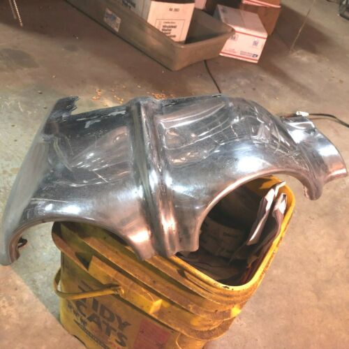 1959 CADILLAC FRONT BUMPER UPPER CORNER R SECTION SHINNY DENT AND ROT FREE - Picture 5 of 8