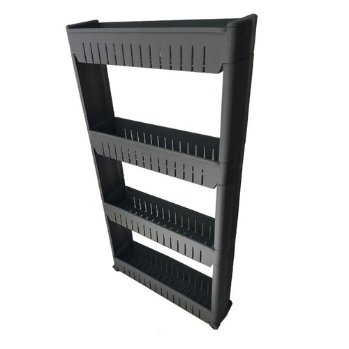 Spice Rack 3 4 Tier Slide Out Storage Tower Holder Kitchen Trolley Bathroom Roll - Picture 30 of 43