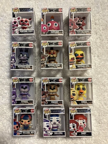 Funko Bitty Pop Mystery Figure Bag Five Nights At Freddy's Common Set Of X12 Lot