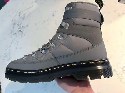 Dr.Martens Men's SZ.11 Comb Tech Quilted Casual Grey Combat