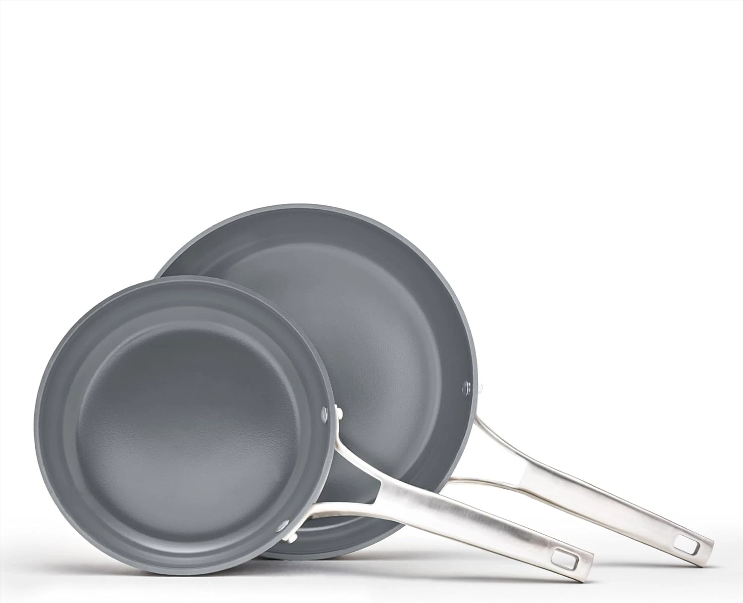 Premier Ceramic Nonstick Frying Pan Set, 8" & 10", Midnight Blue
