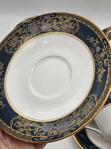 Set Of 4 Royal Doulton CARLYLE Tea/Coffee Cups and Saucers H5018 Excellent - Picture 12 of 24