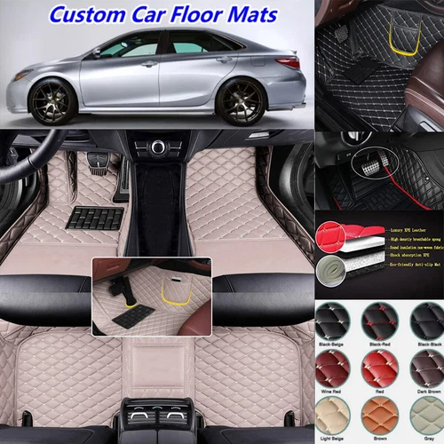 For Hummer H2 H3 Car Floor Mats Waterproof Carpets All Season Handmade - Foto 17 di 44