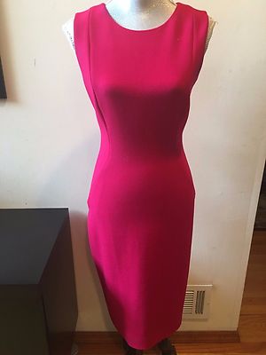 NEW Elie Tahari Cailyn Pink Sheath Sleeveless Dress Size 6 | eBay