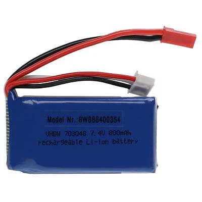 VHBW Batteria RC modellismo BEC 800mAh 7,4V