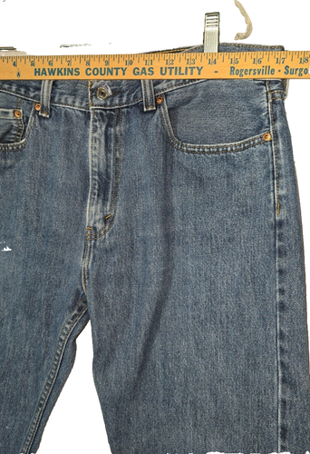 Levi's Jeans 505 Mens 36 x 30 Straight Leg Medium Blue Wash Reg Fit Denim EUC - Picture 5 of 10