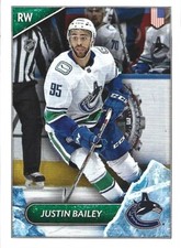Justin Bailey #523 - 2021-22 Topps NHL Stickers - Base