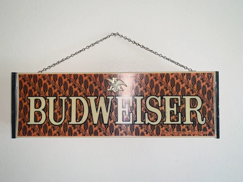 Vintage Budweiser 1976 sign light Beer Collectors