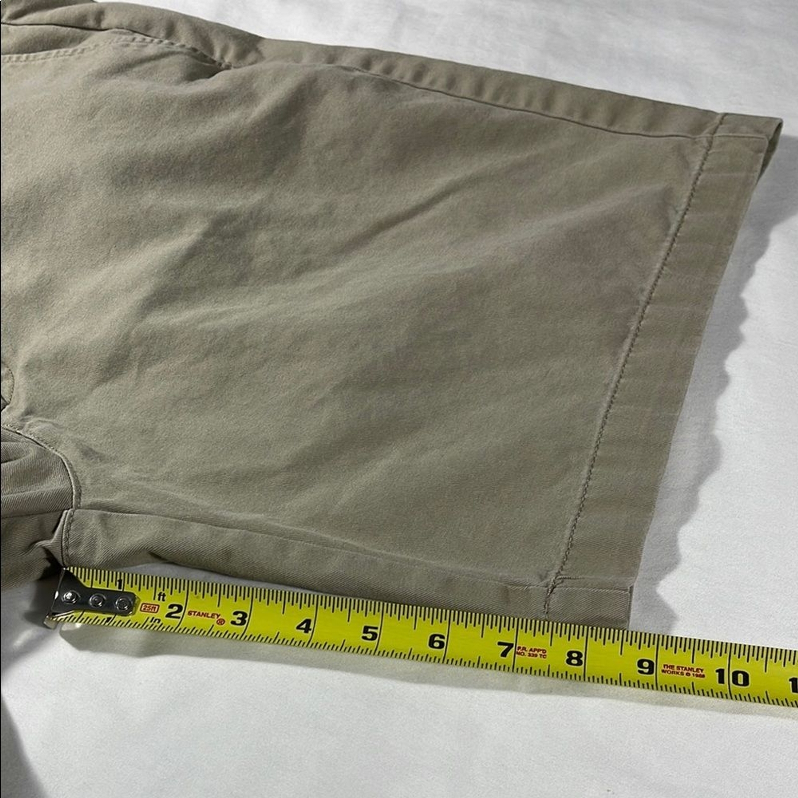 Amazon Essentials mens khaki basic flat front 8.5… - image 11