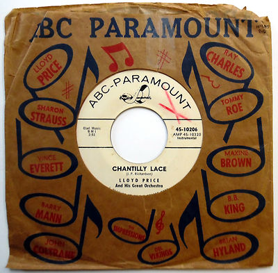 LLOYD PRICE 45 Chantilly Lace / String Of Pearls PROMO 1961 R&B w1891