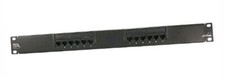 Leviton 5G596-U12 GigaMax 5E Universal Patch Panel, 12-Port, 1RU, Cat 5E, Cable