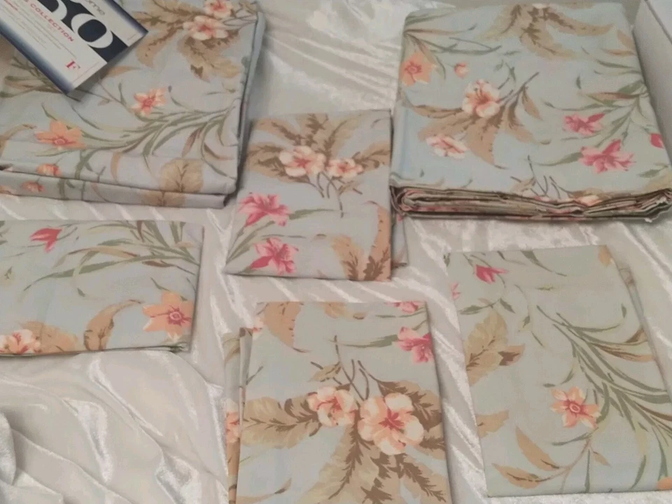 Conjunto de lençóis SPRINGS HOME 250 unidades completo/duplo floral com 4 fronhas NOVO  - Imagem 3 de 4