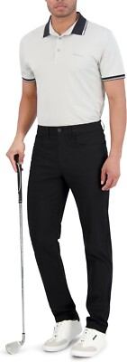 Ben Sherman Black Men's Four Way Stretch Tech Golf Pants SZ: 40 X 30 NWT