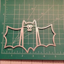 Universal thin metal die cut tool Halloween candy bar treat box Bat miniature 