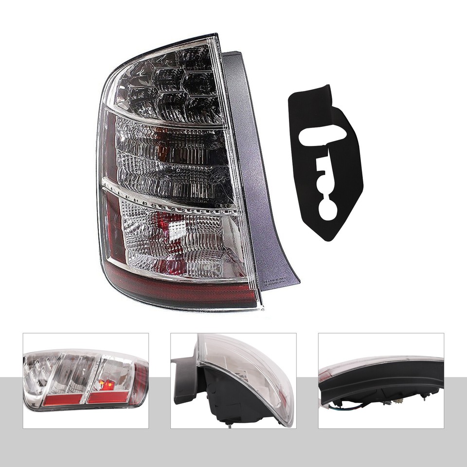 For 2004-2009 Toyota Prius Left Rear Tail Light Black Tail Lamp Driver ...