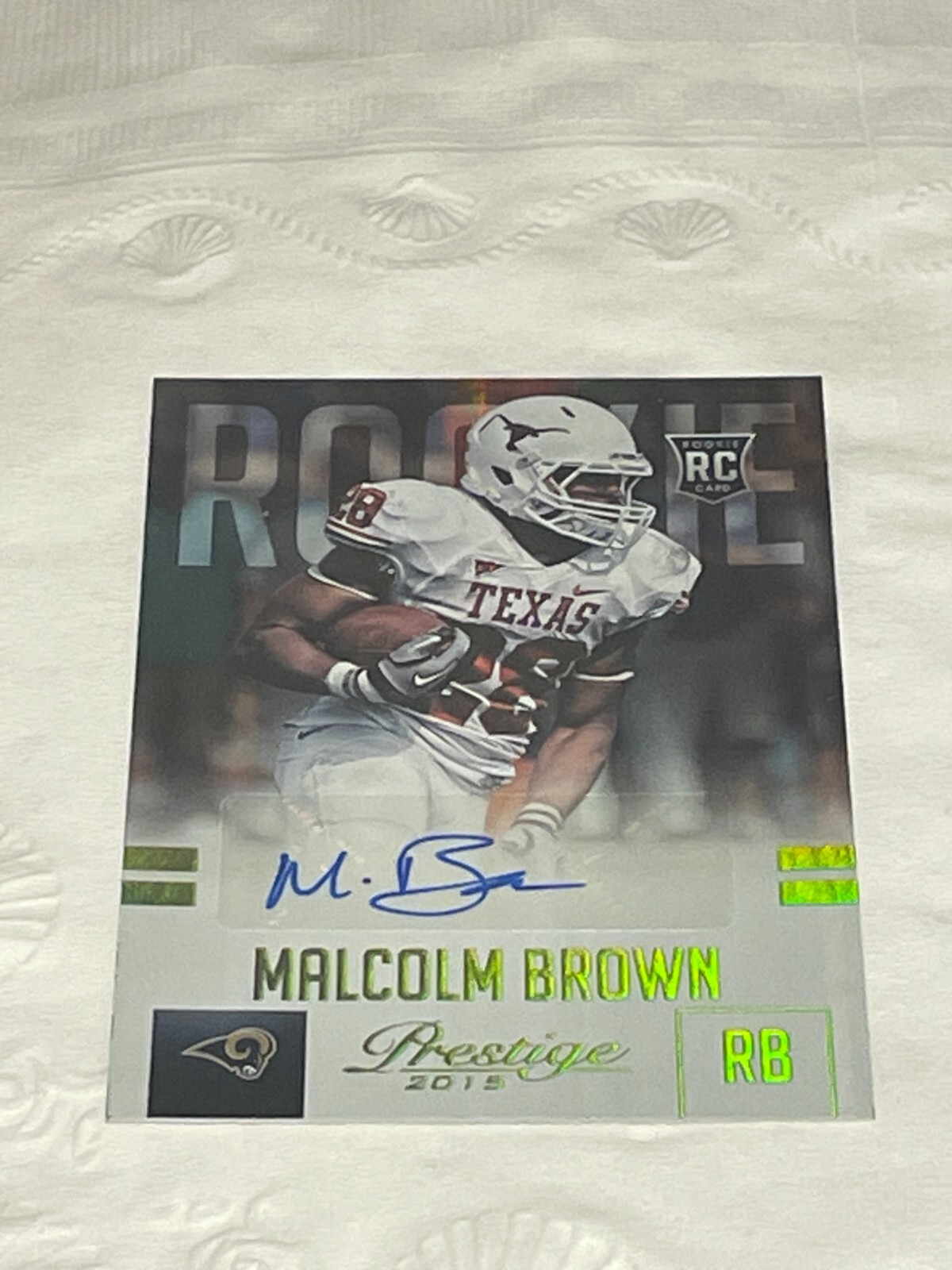 2015 Panini Prestige Malcolm Brown #262 RC Auto Los Angeles Rams