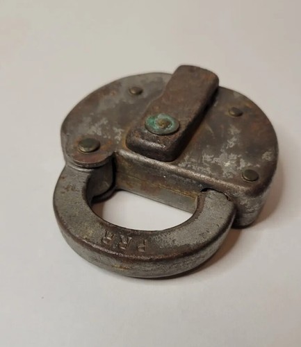 Vintage Heavy Solid Metal Marked PRR Pennsylvania PA Rail Road 1967 USA Padlock - Picture 11 of 13