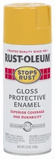 STOPS RUST Protective Enamel Spray Paint, Gloss, Tuscan Sun, 12 oz, Aerosol Can