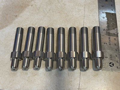 Set of 8 NEW CGA-347 SS Inlet Nipple 3'' long Thread (Q2)