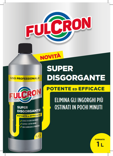 Fulcron Super Sgorgante Arexons tubature disgorgante chimico water lavandini 1L. - Imagen 2 de 4