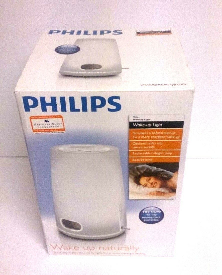 Philips HF3470 WakeUp Natural Light Therapy Sunrise Alarm Clock FM