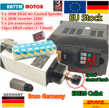 〖ITA〗 3KW 220V VFD Air cooled spindle motore mandrino ER20 cnc router fresatrice