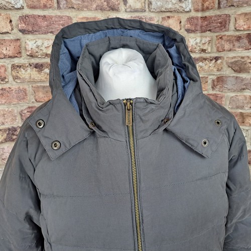 Fat Face Padded Coat Grey UK 18 Hooded Showerproof - Picture 2 of 13