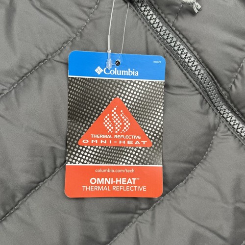 Columbia Jacket Coat Mens XXL Gray & White White Out Omni Heat Insulated New - Picture 4 of 12