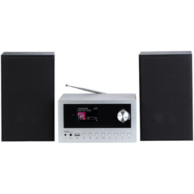 auvisio Micro-Stereoanlage mit Webradio, DAB+, FM, CD, Bluetooth, USB, 100 W