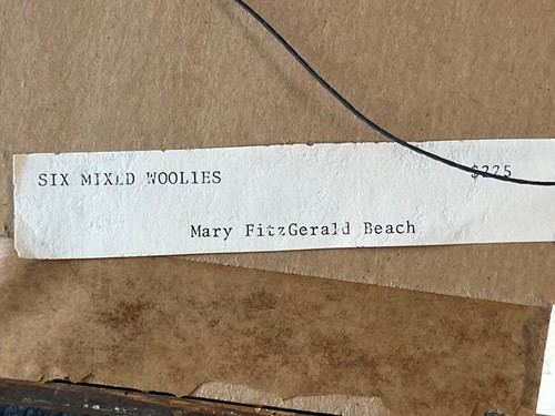 Mary Fitzgerald Beach sei lane miste monostampa 1993 Carmel Art Association - Foto 11 di 12