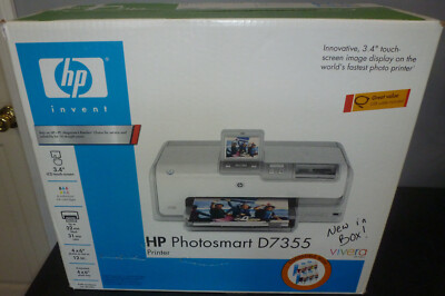 Brand New in Box HP Photosmart D7355 Photosmart Inkjet Printer