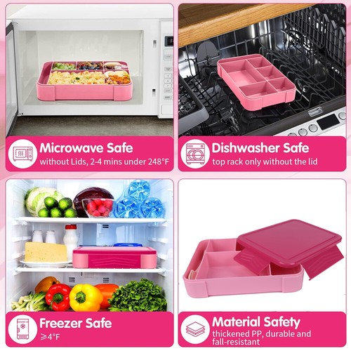 Brotdose Kinder Lunchbox 1300ml Bento Box Vesperbox Kindergarten Frühstücksbox - Bild 5 von 12