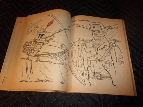 1964 " ATTACK ! Fighting Men in Action " Coloring Book " 128 pgs Whitman #1118 - Picture 8 of 10