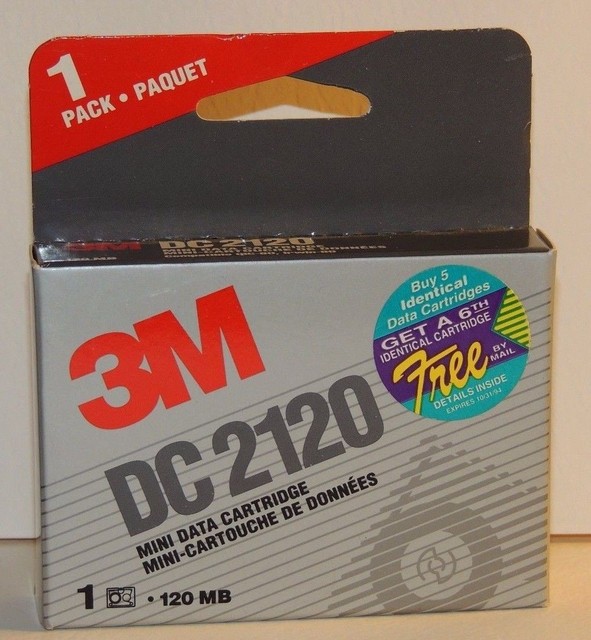 New 3M DC 2120 Mini Data Cartridge 120 MB from 1993 eBay