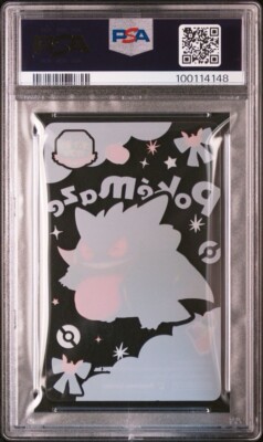 PSA 9 Pokemon Cafe Gengar Halloween Transparent Clear Card