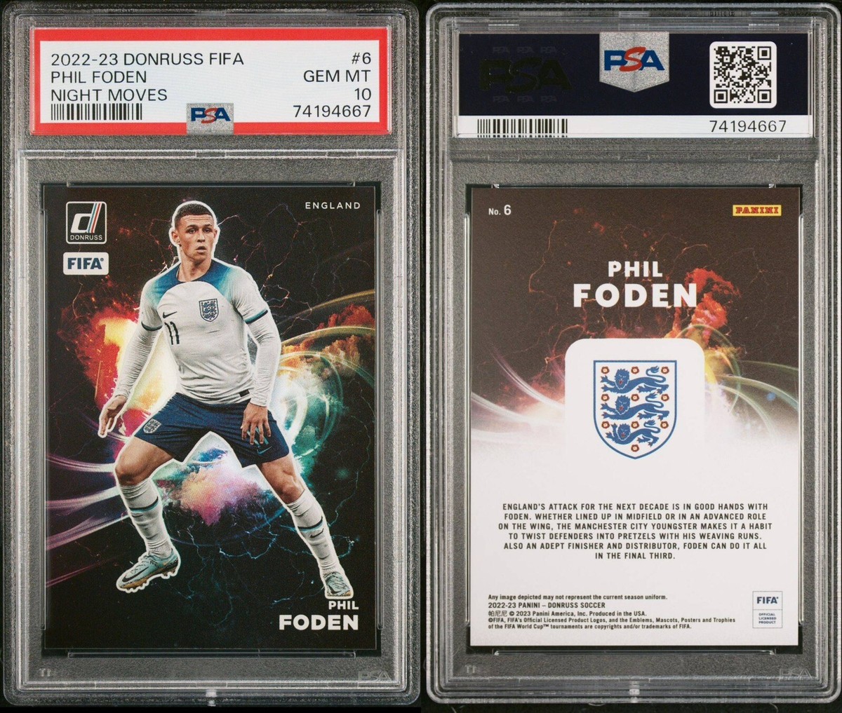 2017 WCCF Phil Foden フォデンRC PSA10 2017-18 Panini WCCF Phil Foden PSA 10 GEM MT フィル