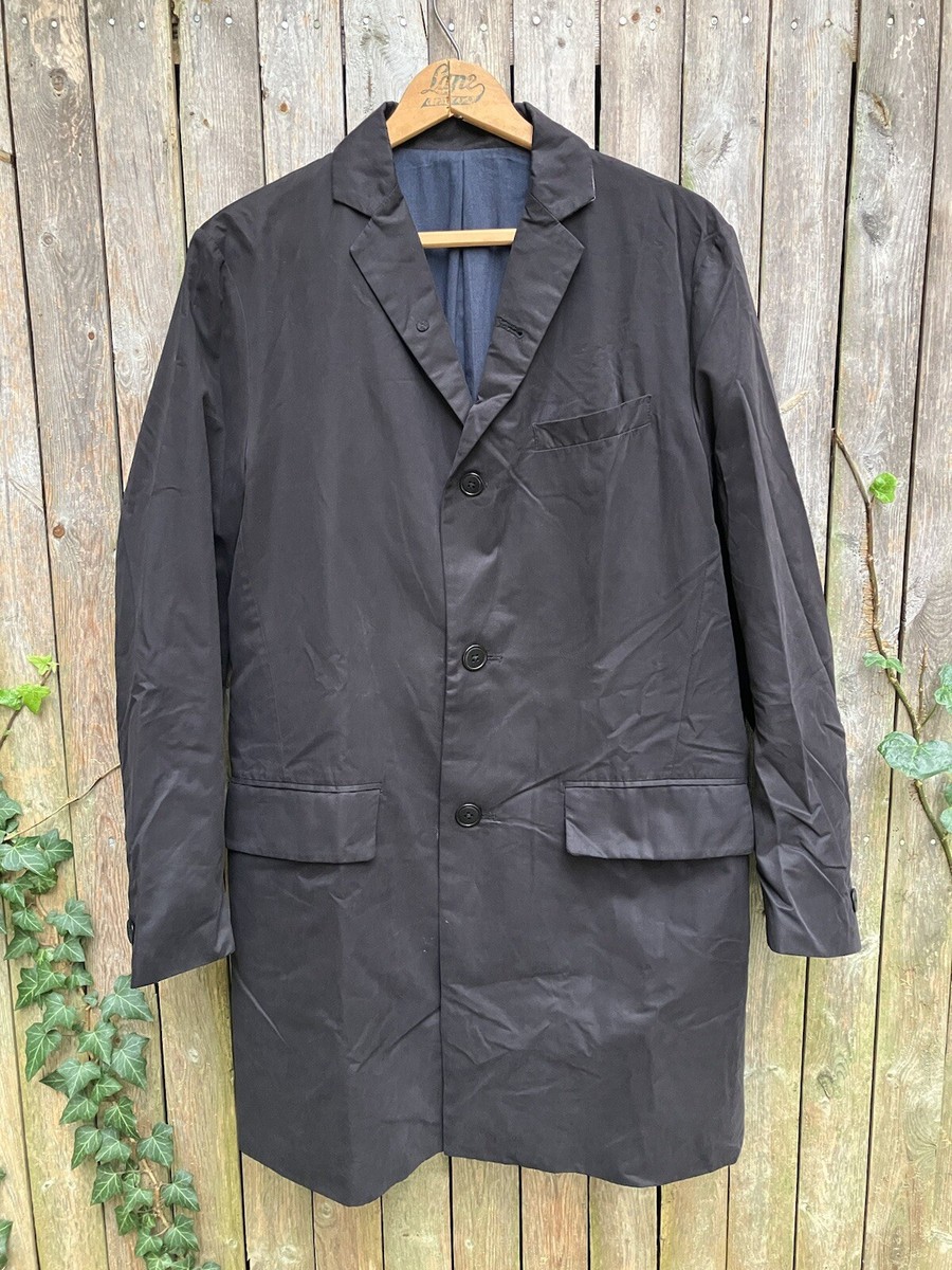Number (N)ine Japan Black Coat Jacket Poly Cotton Blend Size Number (N)ine Japan Black Coat Jacket Poly Cotton Blend Size
