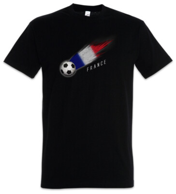 France Football Comet I Herren T-Shirt Frankreich Französisch Fahne Französische