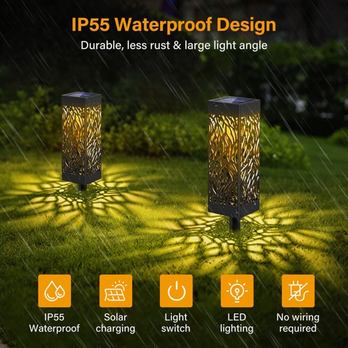 8x LED Solar Laterne Gartenleuchte Gartenlampe Solarleuchte Solarlampe Terrasse - Bild 24 von 24
